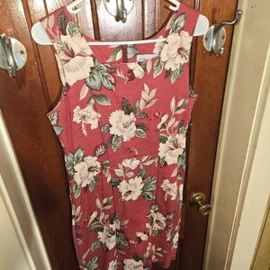Vntg Tropical Hawiian Dress Size Medium